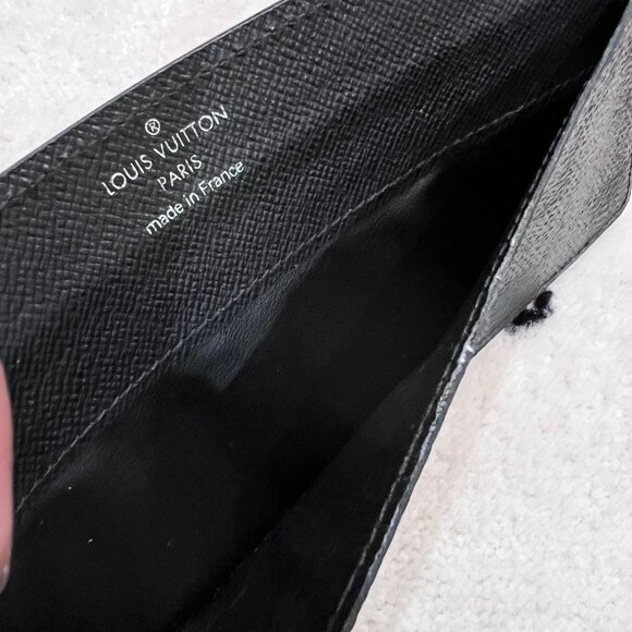 Louis Vuitton Black Damier Graphite Long Card Holder Wallet case - Picture 10 of 12
